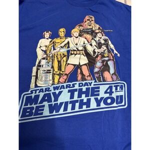 Port & Company Mens Star Wars May The 4th Be With‎ You Graphic T Shirt XL
